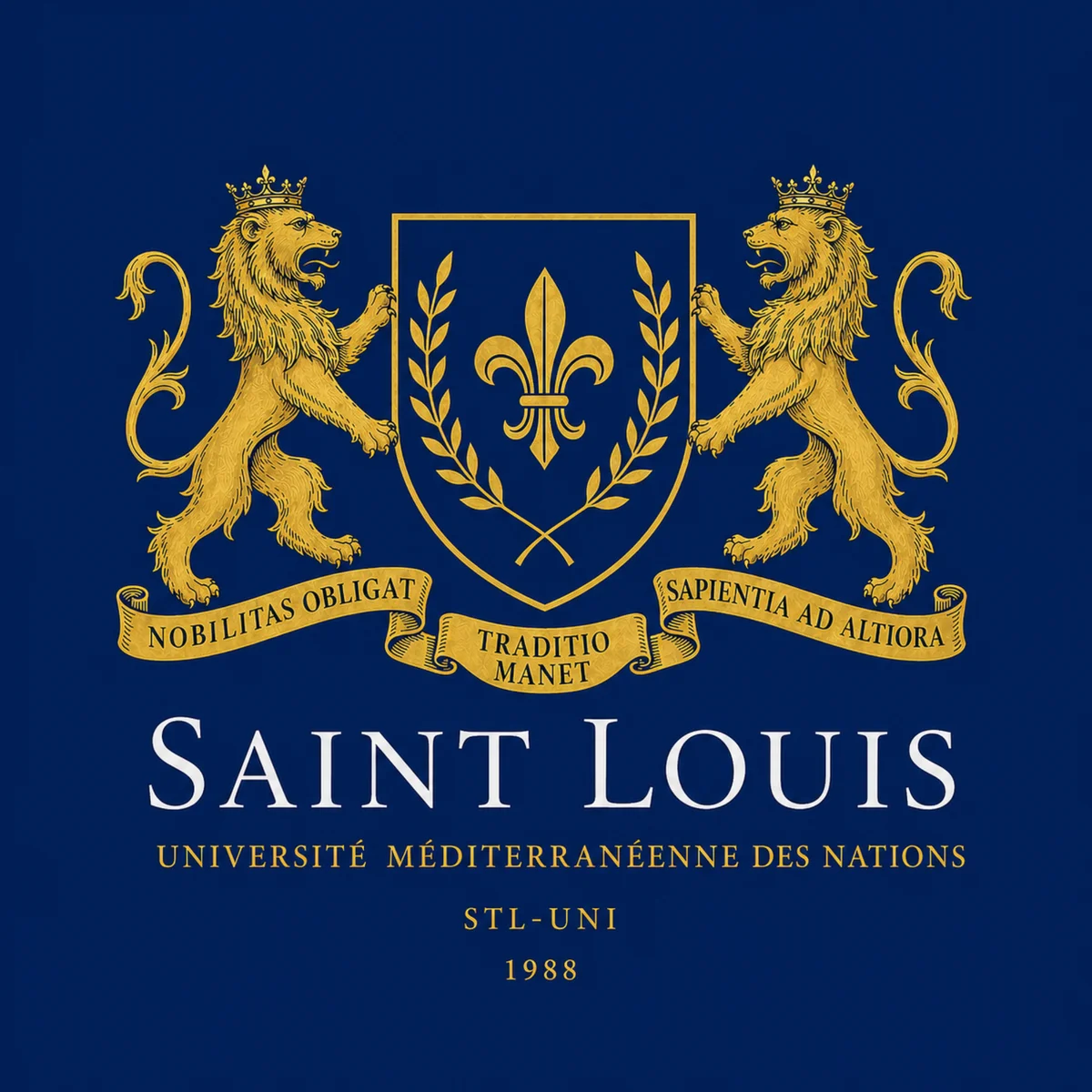 Blason de Louisiana — Saint-Louis – Université Méditerranéenne des Nations